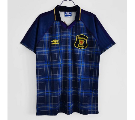 Scotland 94/96 Home Dark Blue Soccer Jersey